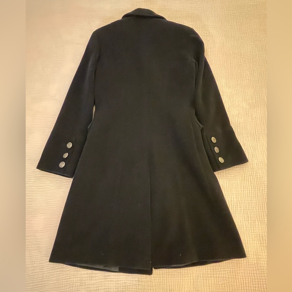 Long Line Wool Pea Coat - Picture 6 of 10